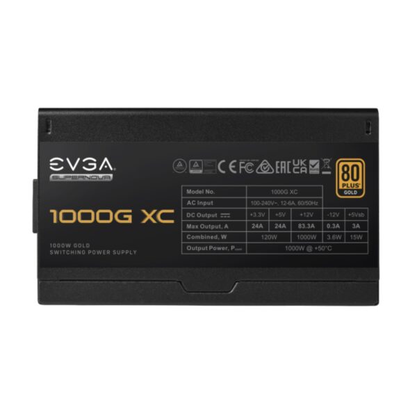PSU EVGA SUPERNOVA 1000W XC 80 PLUS GOLD FULL MODULAR - Imagen 2