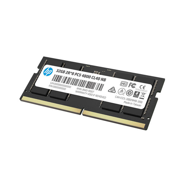 MEMORIA SODIMM DDR5 HP (6H311AA) X1, 32GB 1X32GB 4800MHZ, BLACK, CL40 - Imagen 2
