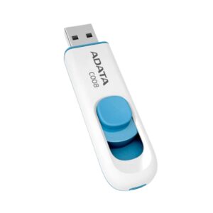 MEMORIA USB ADATA 16GB 2.0 RETRACTIL C008 BLANCO AZUL AC008 16G RWE