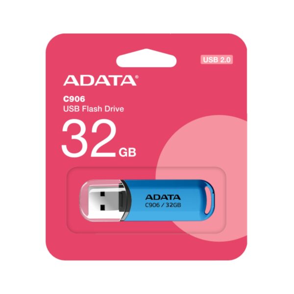 MEMORIA USB ADATA 32GB 2.0 C906 AZUL AC906 32G RWB - Imagen 3