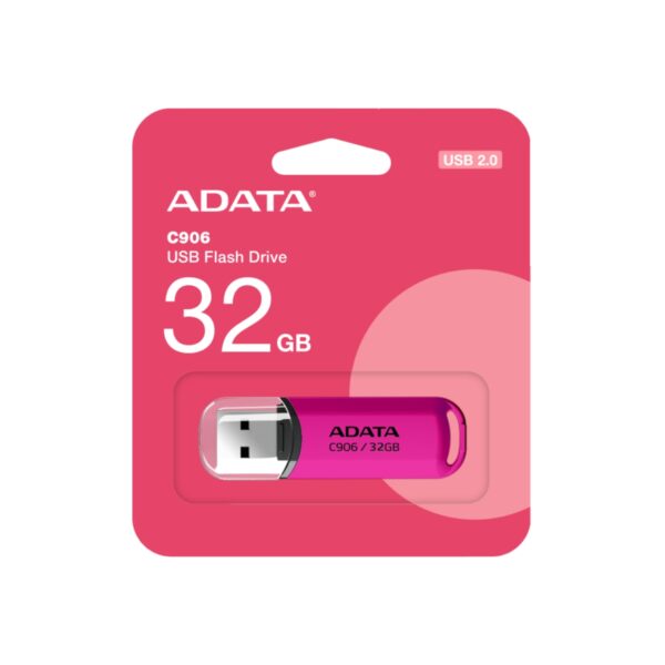 MEMORIA USB ADATA 64GB 2.0 C906 ROSA AC906 64G RPP - Imagen 3
