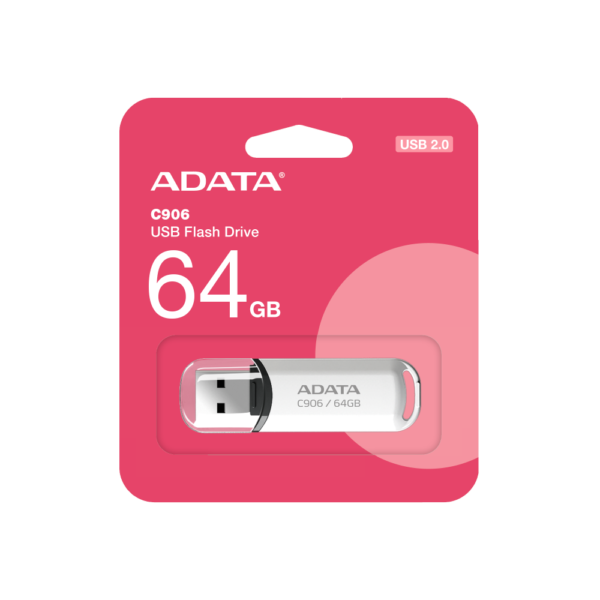 MEMORIA USB ADATA 64GB 2.0 C906 BLANCO AC906 64G RWH - Imagen 2
