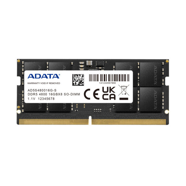 MEMORIA RAM SODIMM ADATA 16GB DDR5 4800MHZ AD5S480016G S