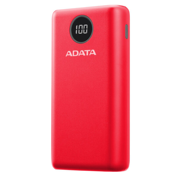 POWER BANK ADATA P20000QCD 20000mAh 2XUSB  2XUS C ROJO BATERIA PORTATIL AP20000QCD DGT CRD - Imagen 2
