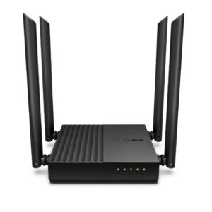 ROUTER TP-LINK (ARCHER C64) MU-MIMO FIREWALL, 1200MBPS, 5X ETHERNET, DUAL 2.4/5GHZ, 4X ANTENAS
