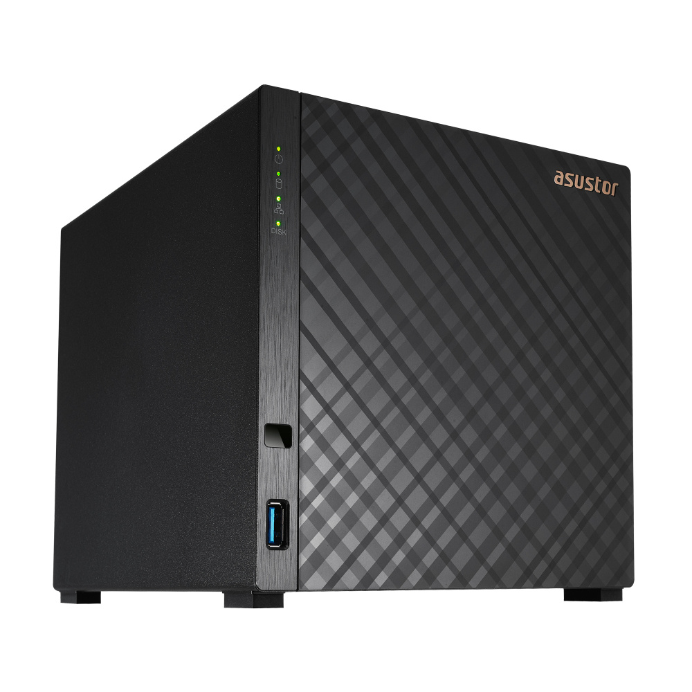 NAS ASUSTOR DRIVESTOR 4 (AS1104T), CPU QUADCORE 1.4GHZ, 1GB, 4 BAHIAS 3.5" SATA HDD - Imagen 3