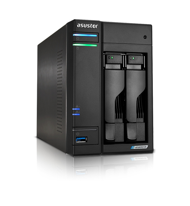 NAS ASUSTOR LOCKERS2 G2 AS6702T 2XSATA3 6GB/S 3.5"/2.5"4XM.2NVME4GB DDR4QUADCORE2.0GHZ 2X2.5GBETERNE