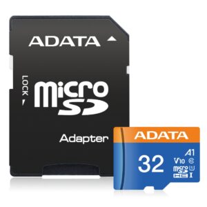 MEMORIA MICRO SD ADATA 32GB CLASE 10 A1 CON ADAPTADOR AUSDH32GUICL10A1 RA1