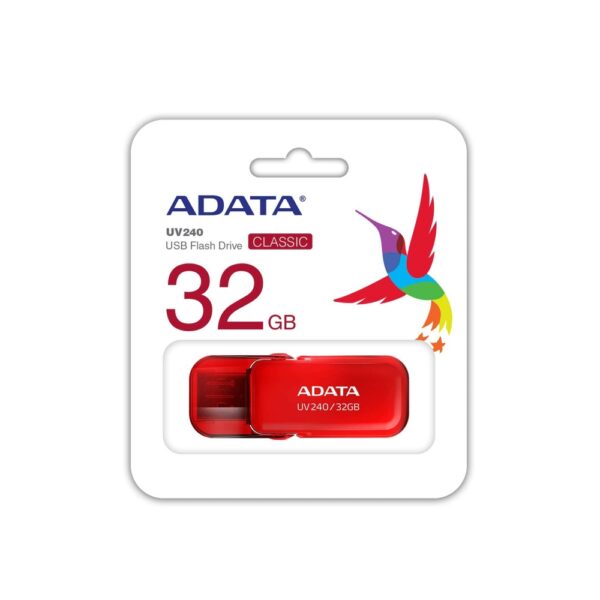 MEMORIA USB ADATA 32GB 2.0 AUV240 ROJA AUV240 32G RRD - Imagen 3