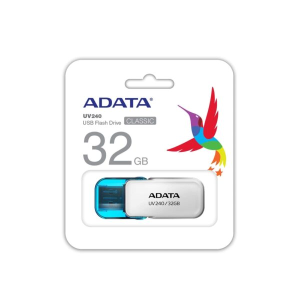 MEMORIA USB ADATA 32GB 2.0 AUV240 BLANCA AUV240 32G RWH - Imagen 3