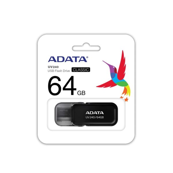 MEMORIA USB ADATA 64GB 2.0 AUV240 NEGRA AUV240 64G RBK - Imagen 3