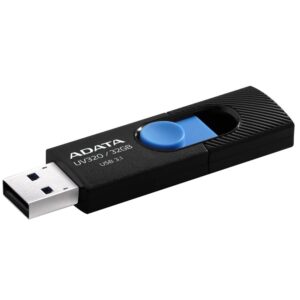 MEMORIA USB ADATA UV320 32GB 3.2 RETRACTIL NEGRO Y AZUL AUV320 32G RBKBL