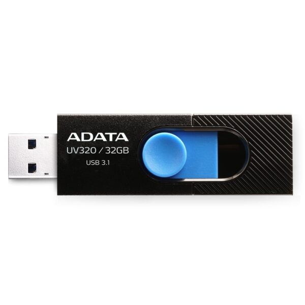 MEMORIA USB ADATA UV320 32GB 3.2 RETRACTIL NEGRO Y AZUL AUV320 32G RBKBL - Imagen 2