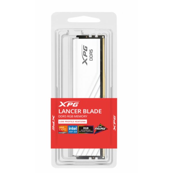 MEMORIA RAM DIMM ADATA XPG LANCER BLADE DDR5 RGB 16GB 6000MHZ BLANCO AX5U6000C4816G SLABRWH - Imagen 3