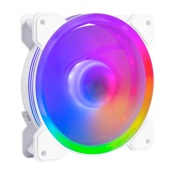 VENTILADORES P/GABINETE BALAM RUSH (BR-937993) EOLOX BLAZE EX50KW,RGB,120 MM,3 FAN,BLANCO - Imagen 2