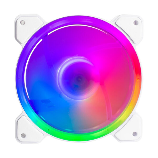 VENTILADORES P/GABINETE BALAM RUSH (BR-937993) EOLOX BLAZE EX50KW,RGB,120 MM,3 FAN,BLANCO - Imagen 3