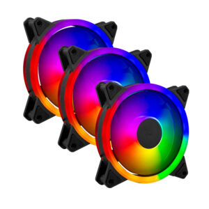 VENTILADORES P/GABINETE BALAM RUSH (BR-938006) EOLOX BLAZE EX30K,RGB,120 MM,3 FAN,NEGRO