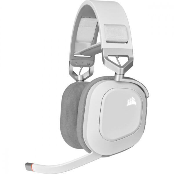 DIADEMA CORSAIR INALAMBRICO HS80 RGB BLANCO 24 BITS 48 KHZ CA 9011236 NA - Imagen 2