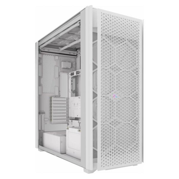 GABINETE CORSAIR (CC-9011274-WW) ICUE LINK 9000 AIRFLOW,CRISTAL TEMP,SUPER TORRE,SIN FUENTE,BLANCO