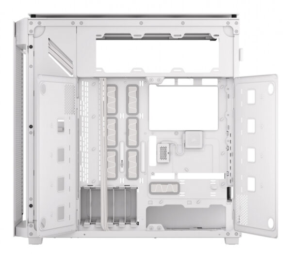 GABINETE CORSAIR (CC-9011274-WW) ICUE LINK 9000 AIRFLOW,CRISTAL TEMP,SUPER TORRE,SIN FUENTE,BLANCO - Imagen 5