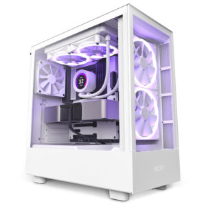 GAB NZXT H5 ELITE COMPACT WHITE ATX 2.5X2,3.5X1, USB3.2 TIPO A, USB3.2 TIPO C