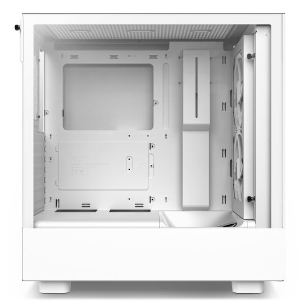 GAB NZXT H5 ELITE COMPACT WHITE ATX 2.5X2,3.5X1, USB3.2 TIPO A, USB3.2 TIPO C - Imagen 4