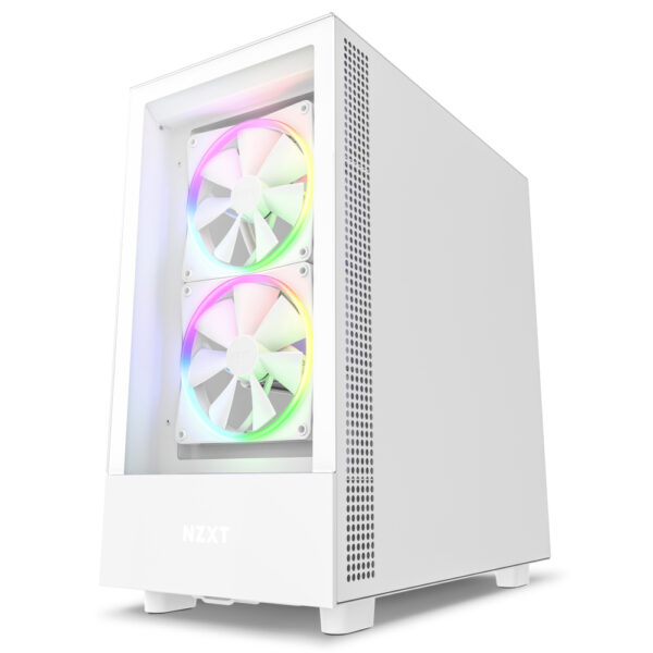 GAB NZXT H5 ELITE COMPACT WHITE ATX 2.5X2,3.5X1, USB3.2 TIPO A, USB3.2 TIPO C - Imagen 2