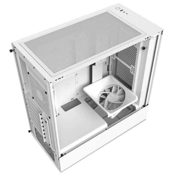 GAB NZXT H5 FLOW COMPACT BLANCO, ATX - Imagen 3