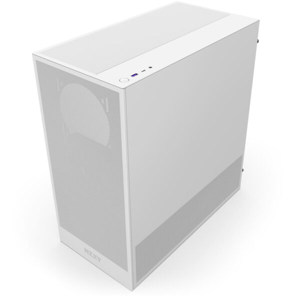 GAB NZXT H5 FLOW WHITE ATX CRISTAL TEMPLADO, 1 USB 3.2, 1 USB TIPOC 3.2. - Imagen 3