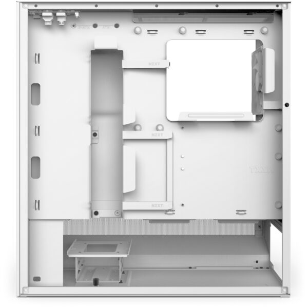 GAB NZXT H5 FLOW WHITE ATX CRISTAL TEMPLADO, 1 USB 3.2, 1 USB TIPOC 3.2. - Imagen 4