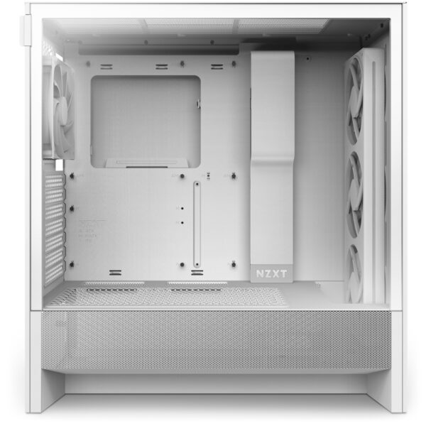 GAB NZXT H5 FLOW RGB WHITE ATX CRISTAL TEMPLADO, 1 USB 3.2, 1 USB TIPO C 3.2. - Imagen 7