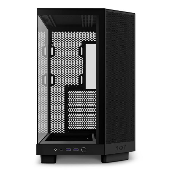 GAB NZXT H6 FLOW NEGRO, ATX - Imagen 2