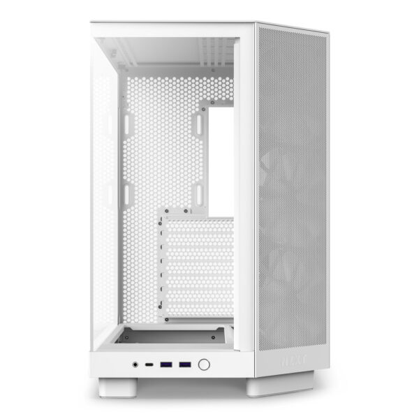 GAB NZXT H6 FLOW BLANCO CRISTAL TEMP ATX - Imagen 3