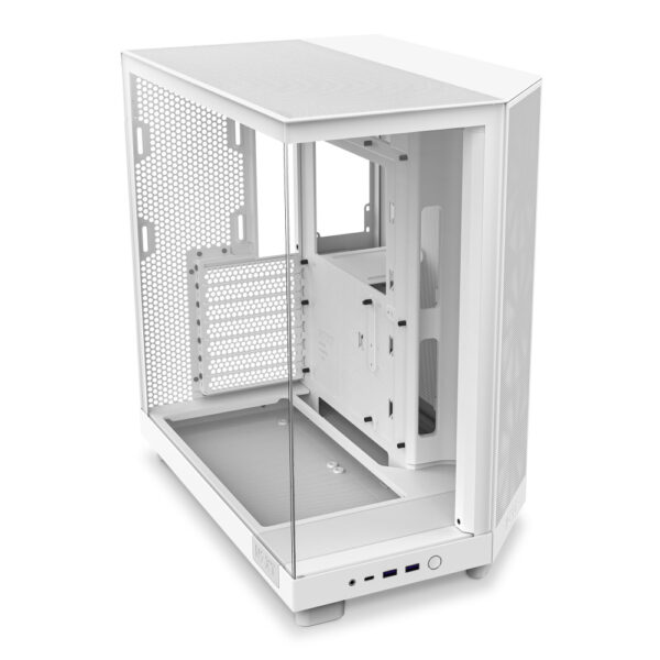 GAB NZXT H6 FLOW BLANCO CRISTAL TEMP ATX - Imagen 2
