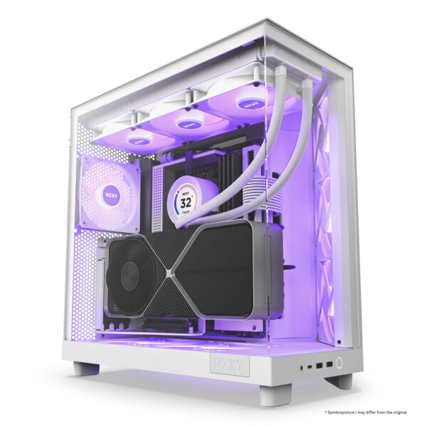 GAB NZXT H6 FLOW RGB BLANCO ATX - Imagen 7
