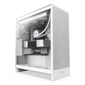 GAB NZXT H7 FLOW WHITE ATX CRISTAL TEMPLADO 2 USB 3.2, 1 USB TIPO C 3.2