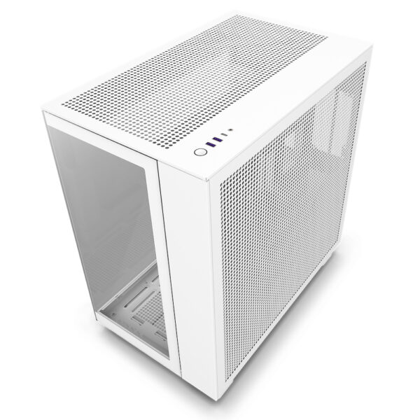GAB NZXT H9 FLOW WHITE ATX CRISTAL TEMPLADO 2 USB TIPO A, 1 TIPO C 3.2 - Imagen 2