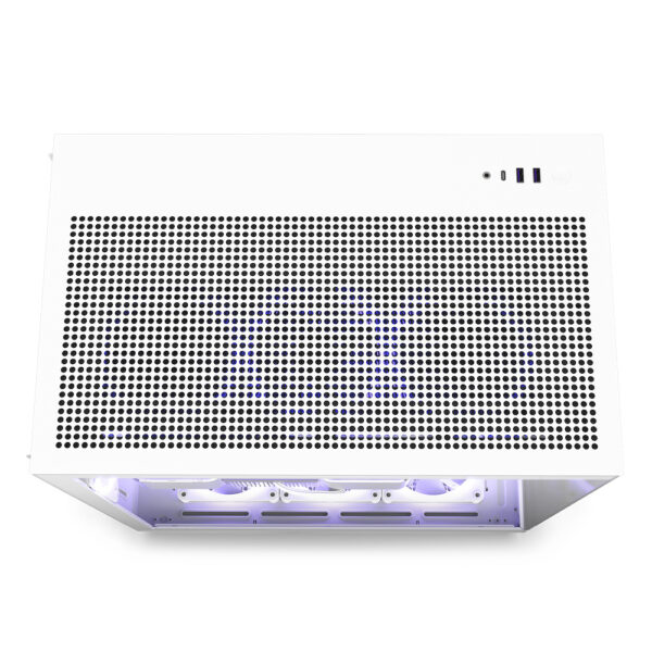 GAB NZXT H9 FLOW WHITE ATX CRISTAL TEMPLADO 2 USB TIPO A, 1 TIPO C 3.2 - Imagen 6