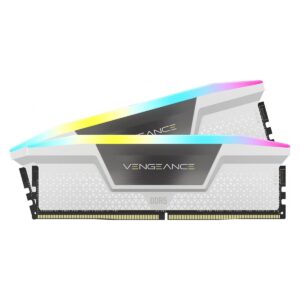 MEMORIA DIMM DDR5 CORSAIR (CMH32GX5M2B5200C40W) 32GB (2X16GB) 5200MHZ VENGEANCE RGB BLANCO