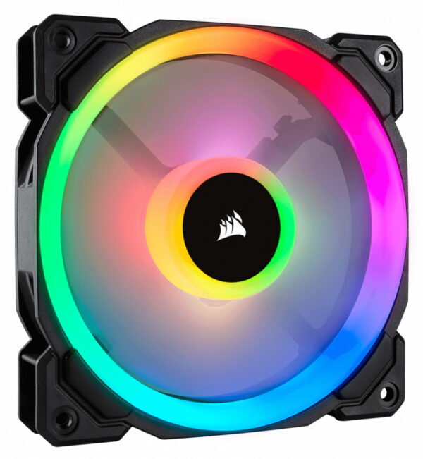 VENTILADOR GABINETE CORSAIR (CO-9050071-WW) LL120 RGB LUZ DUAL, 120MM, NEGRO - Imagen 2