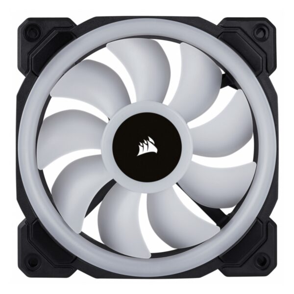 VENTILADOR GABINETE CORSAIR (CO-9050072-WW) LL120RGB,LUZ DUAL,120MM PWM,3*FAN,NODE INCLUIDO,NEGRO - Imagen 4