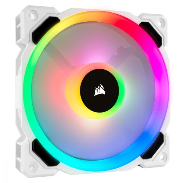 VENTILADOR GABINETE CORSAIR (CO-9050091-WW) LL120 RGB LUZ DUAL, 120MM, BLANCO