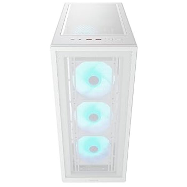 GAB COUGAR MX220 BLANCO RGB CRIST TEMP ATX - Imagen 3
