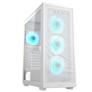 GAB COUGAR MX220 BLANCO RGB CRIST TEMP ATX