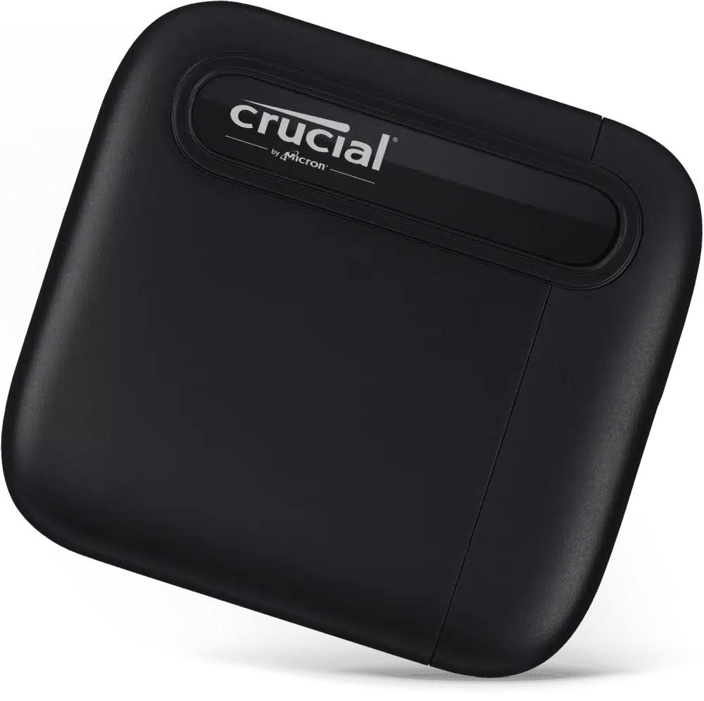 UNIDAD SSD PORTABLE CRUCIAL 2TB (CT2000X6SSD9) X6, USB 3.2, USB-C, NEGRO - Imagen 2