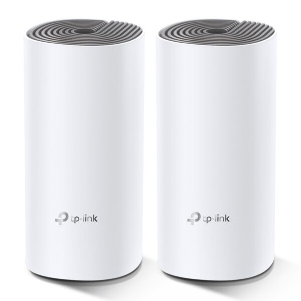 ROUTER TP-LINK (DECO E4(2-PACK) DECO E4, 867MBPS, 2X ETHERNET, DUAL 2.4/5GHZ, 2X ANTENAS INTERNAS