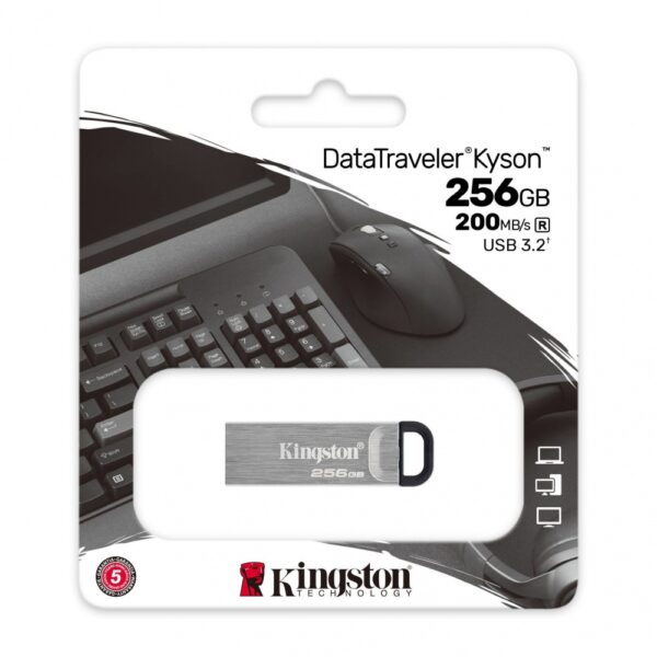 MEMORIA USB KINGSTON DATA TRAVELER KYSON 256GB 3.2 GEN 1 DTKN 256GB - Imagen 3