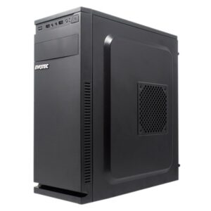 GABINETE EVOTEC (EV-1015) BARDI,MICRO ATX,FUENTE 600W,2*USB 2.0,NEGRO