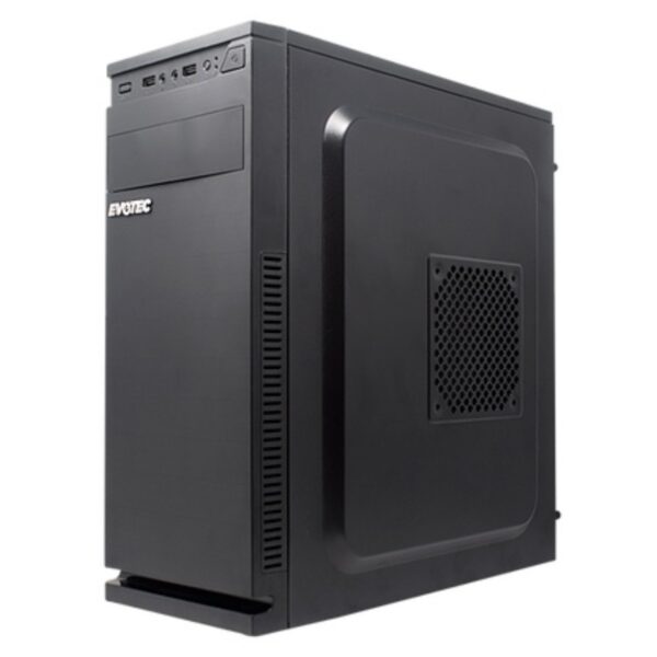 GABINETE EVOTEC (EV-1015) BARDI,MICRO ATX,FUENTE 600W,2*USB 2.0,NEGRO