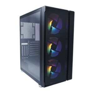 GABINETE EVOTEC (EV-1021) TOKIO,MICRO ATX,SIN FUENTE,2*USB 3.0,ACRILICO,NEGRO